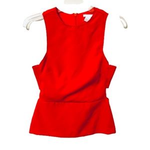 H&M Y2K Sleeveless Blouse - Red - Size 4